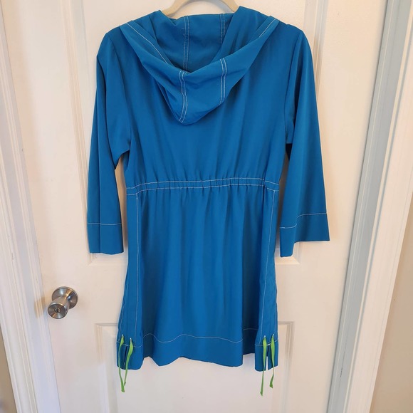 Title Nine Women's Turquoise Hooded Athletic Dress Size Medium - Picture 7 of 8